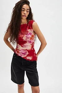 Ash Printed Knit Top