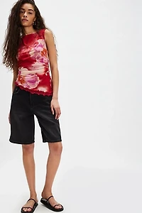 Ash Printed Knit Top