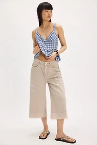 OneTeaspoon Long Length Denim Shorts