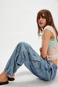 OneTeaspoon Drawstring Flight Jeans