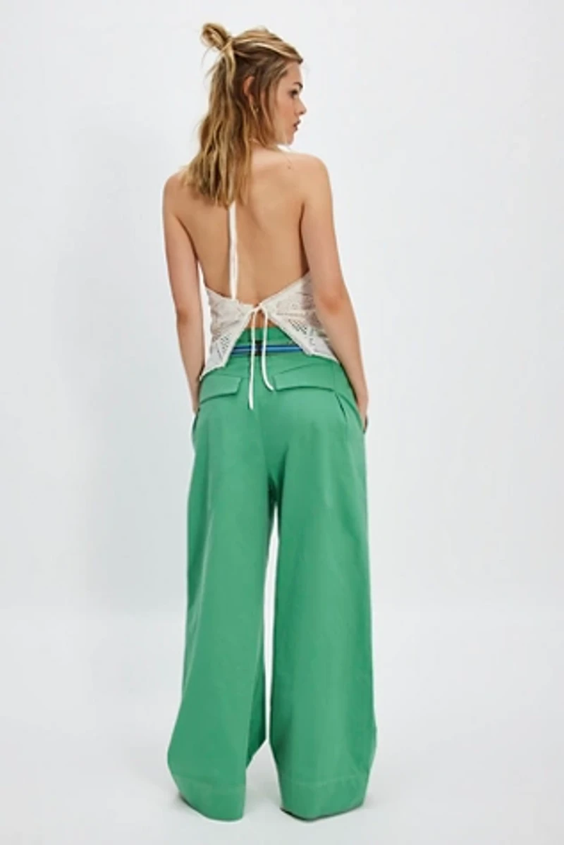 Buckle Back Trousers