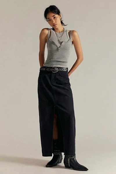 We The Free Nothing Better Denim Maxi Skirt