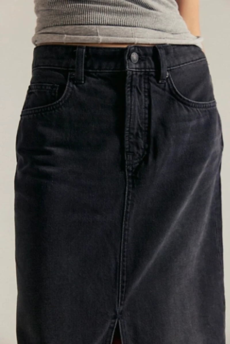 We The Free Nothing Better Denim Maxi Skirt