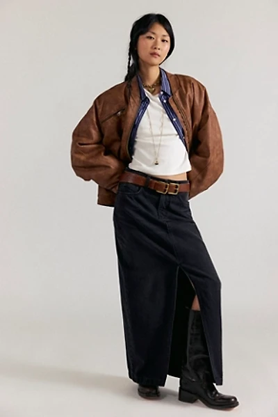 We The Free Nothing Better Denim Maxi Skirt