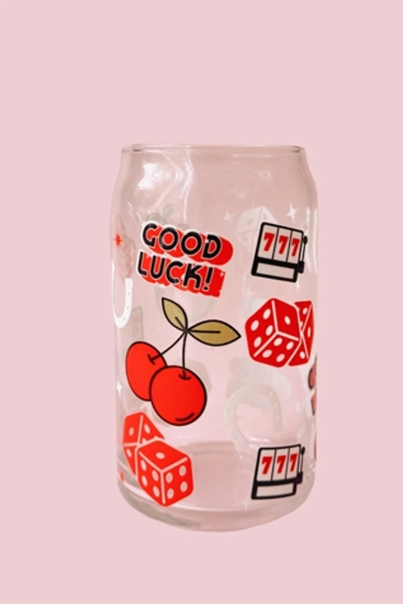 Golden Hour Designs Good Luck! Glass Cup