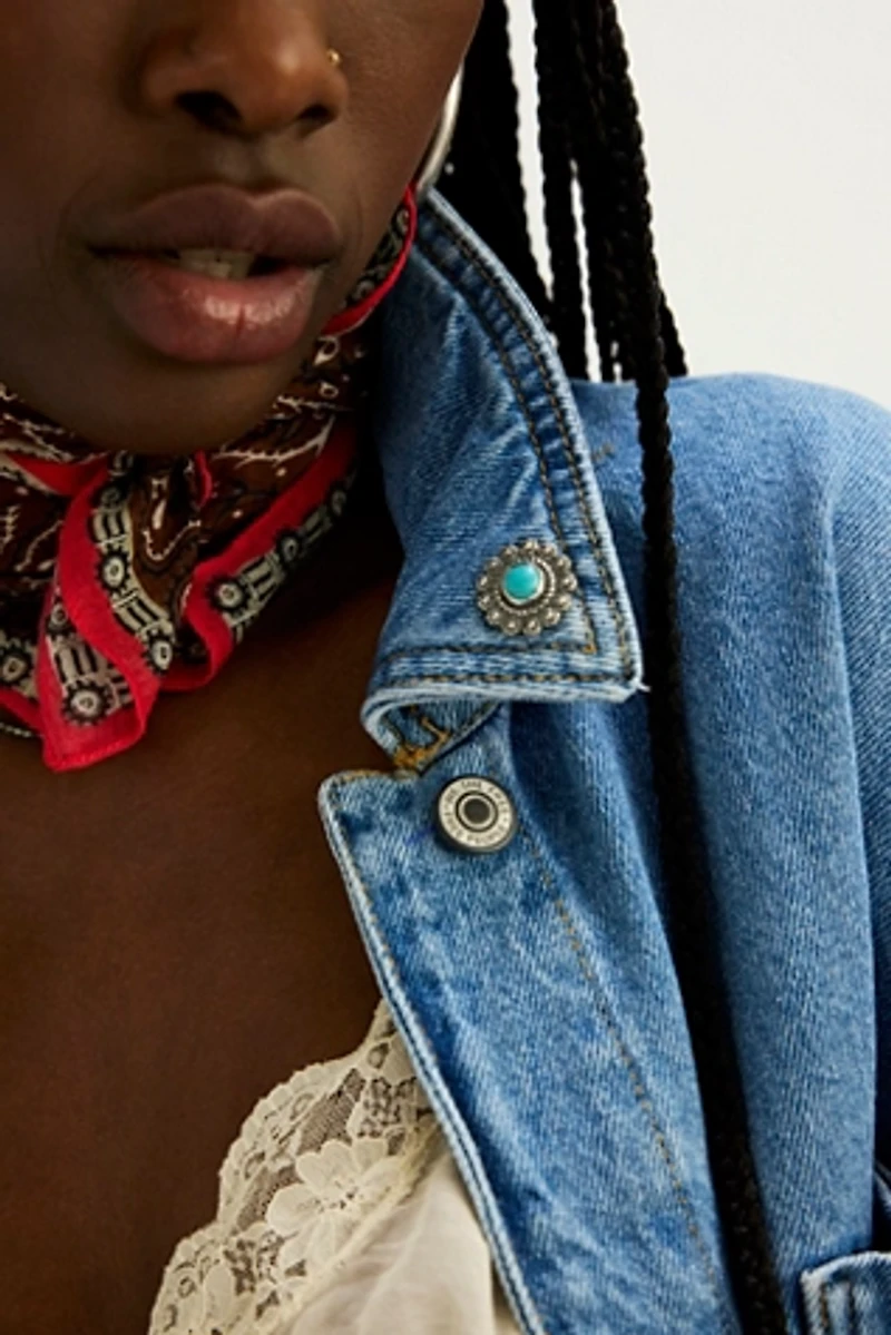 Broken Arrow Desert Flower Pin