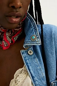 Broken Arrow Desert Flower Pin