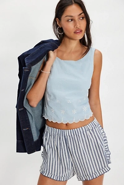 Kayla Solid Embroidered Top