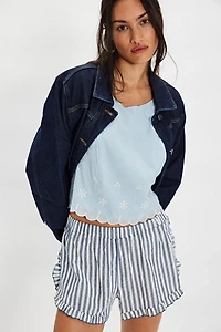 Kayla Solid Embroidered Top