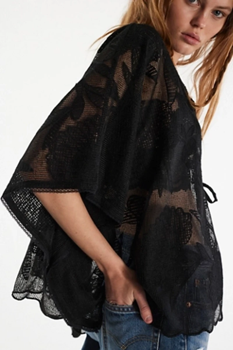 Willow Tie Front Cape