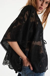 Willow Tie Front Cape