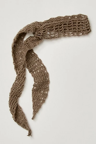 Knit Soft Headband With Ties