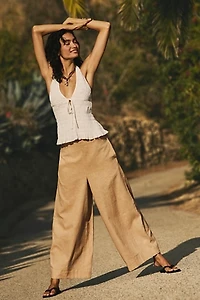 Demi Cotton-Linen Pants