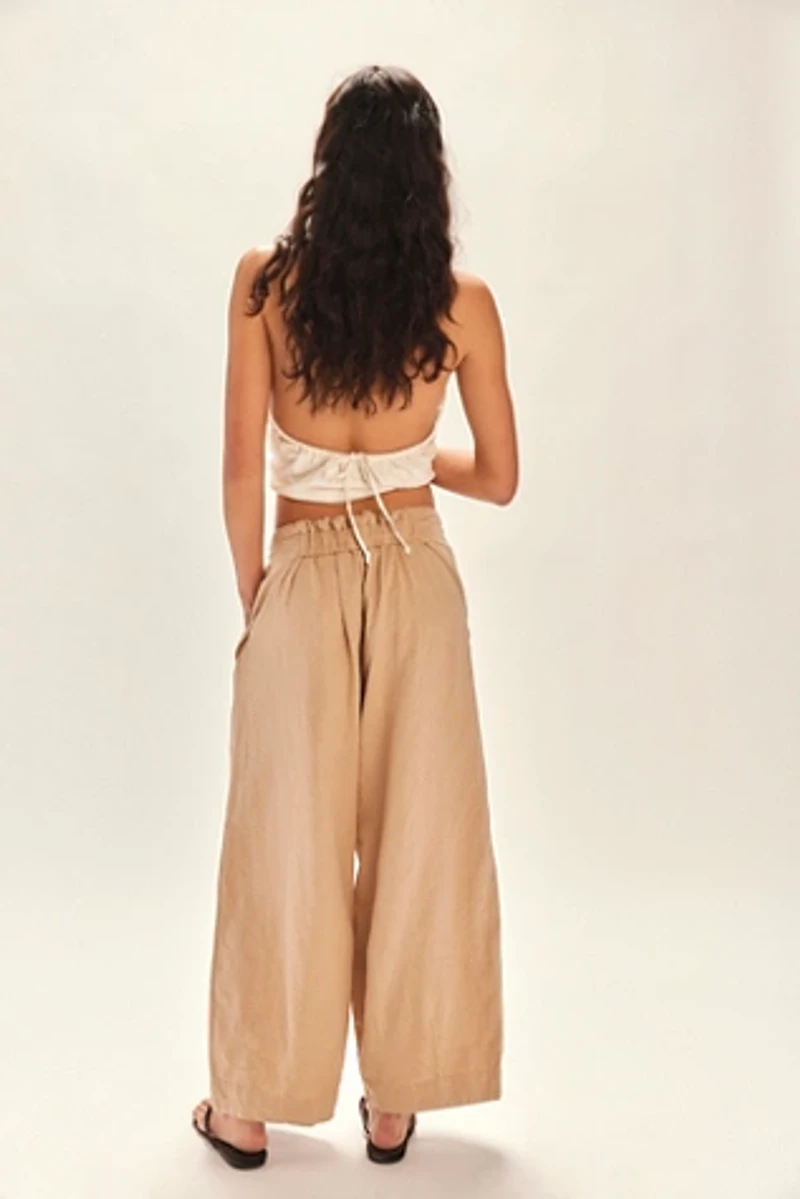 Demi Cotton-Linen Pants