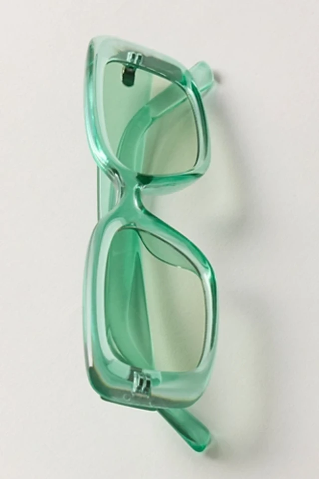 Urban Outfitters Mae Chunky Rectangle Sunglasses | Pacific City display picture 3