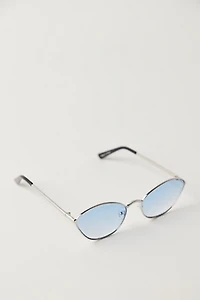 Ashley Metal Cat-Eye Sunglasses