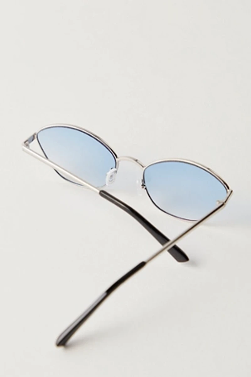Ashley Metal Cat-Eye Sunglasses