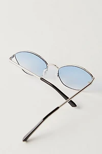 Ashley Metal Cat-Eye Sunglasses