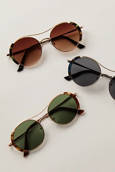 Euphoria Novelty Round Aviator Sunglasses