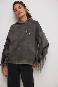 Tricia Fix Fringe Sleeve Hoodie