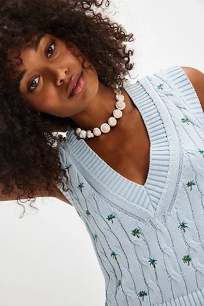 Plumeria Floral Vest