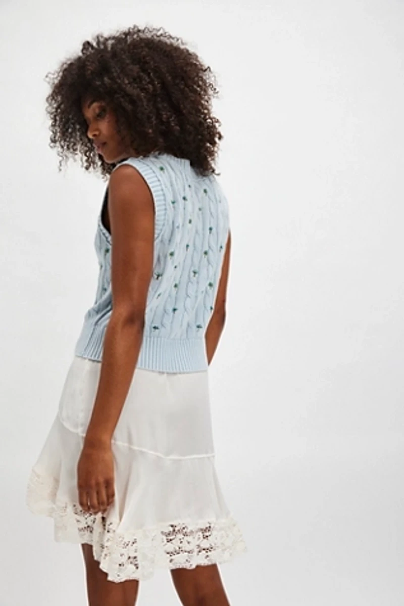 Plumeria Floral Vest