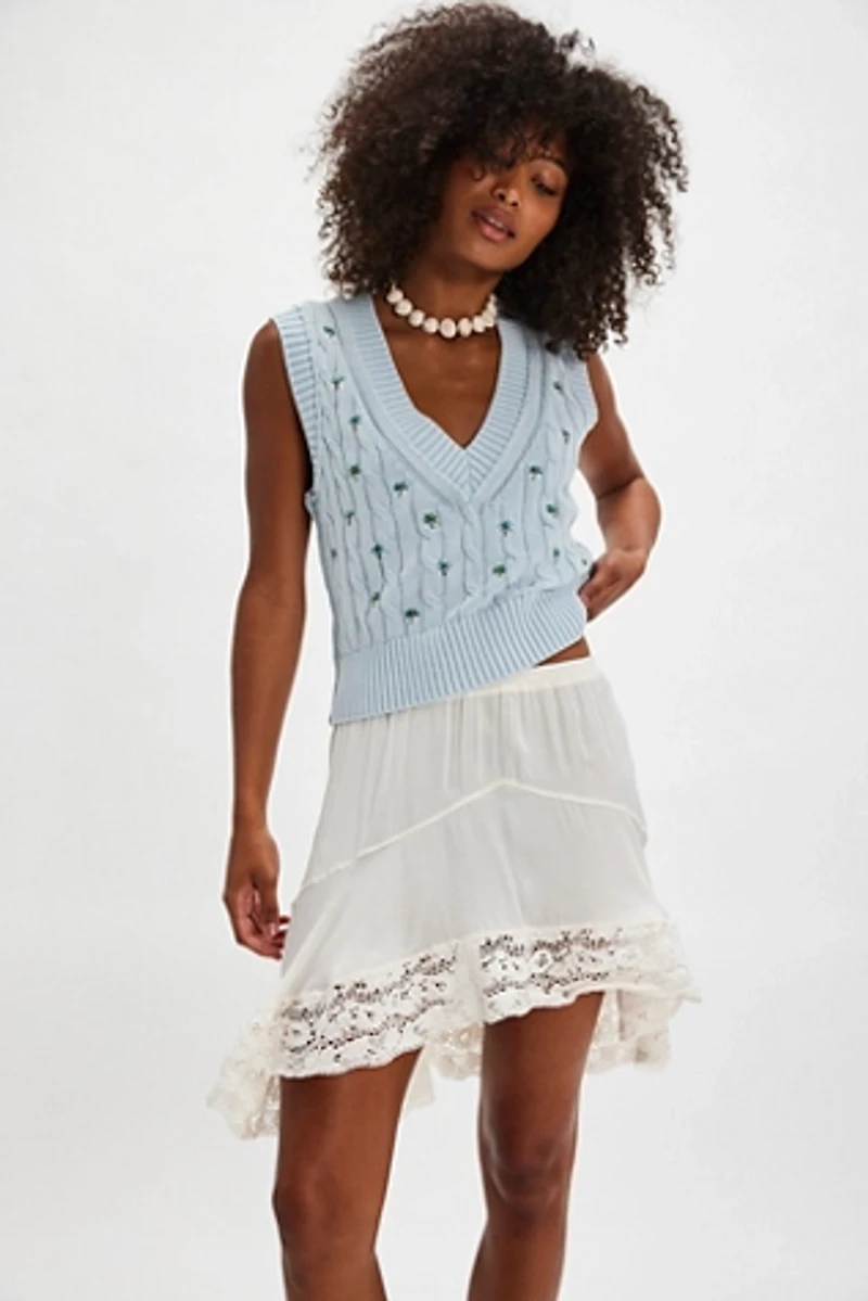 Plumeria Floral Vest