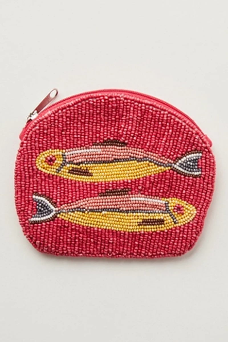 Gone Fishing Beaded Wallet