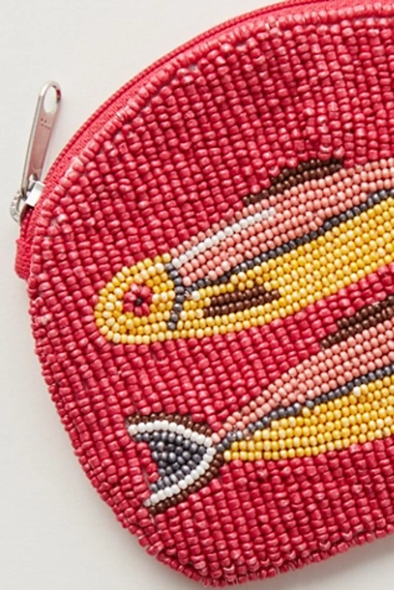 Gone Fishing Beaded Wallet
