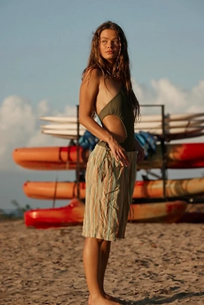 Saylor Poplin Stripe Shorts