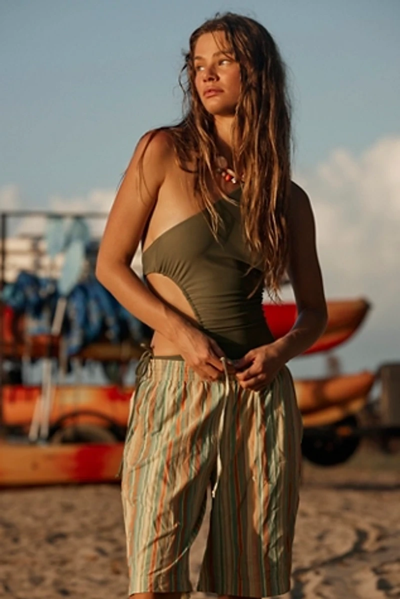 Saylor Poplin Stripe Shorts