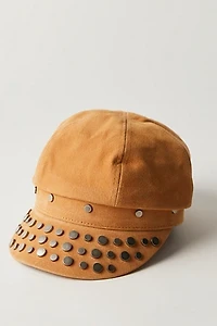 Studded Avery Leather Hat