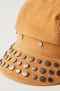 Studded Avery Leather Hat