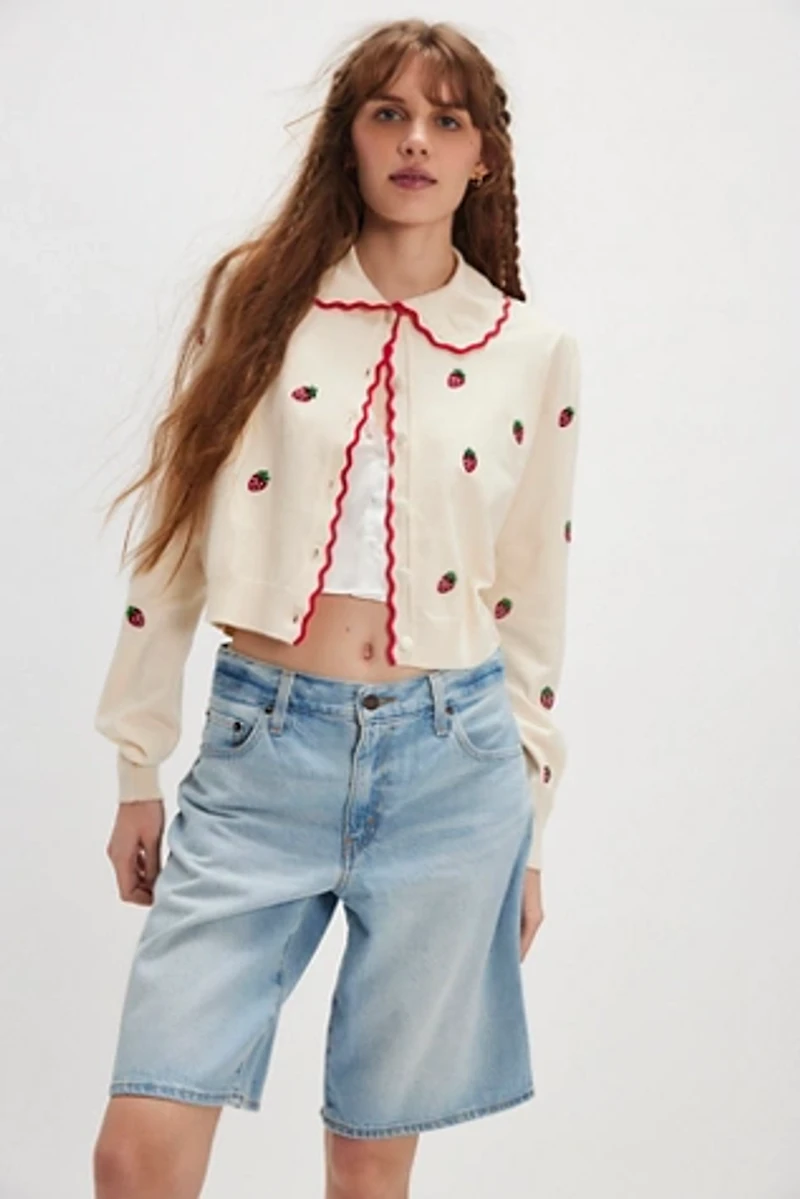 For Love & Lemons Strawberry Jam Cardigan
