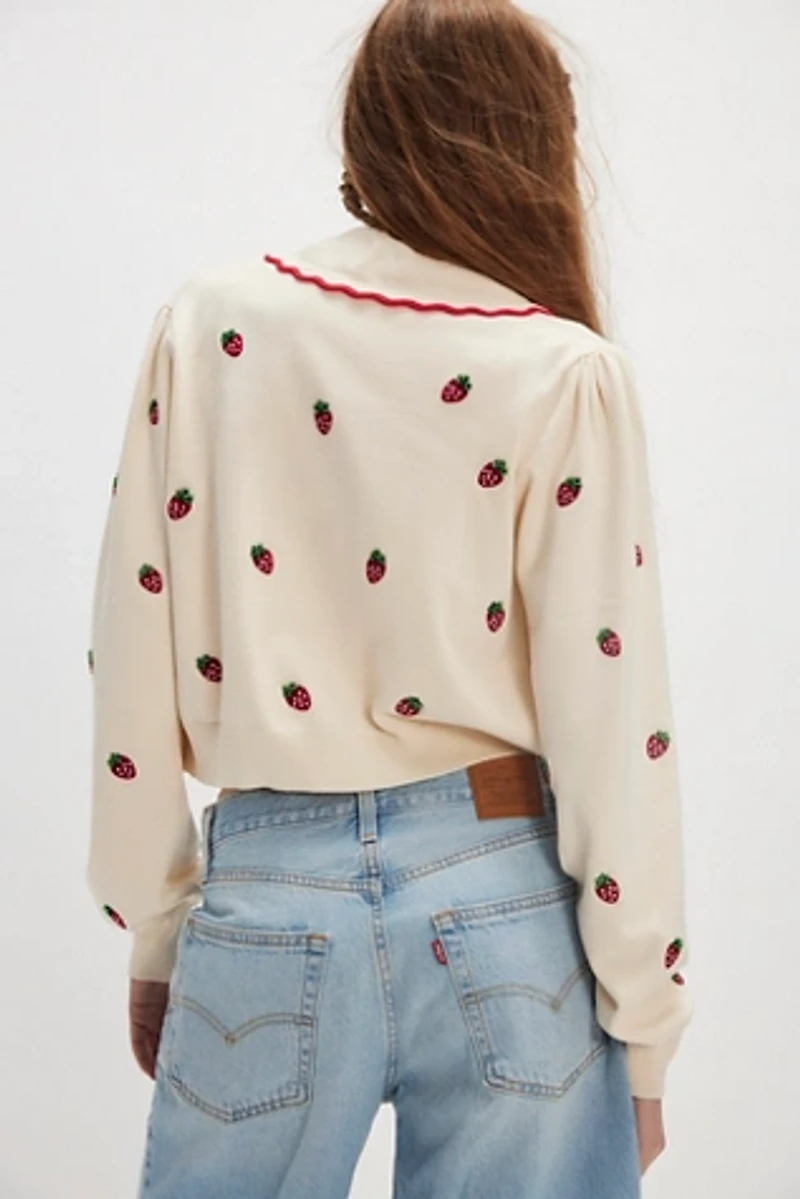 For Love & Lemons Strawberry Jam Cardigan