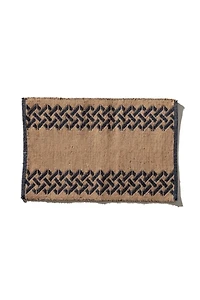PUEBCO Tile Patterned Jute Mat