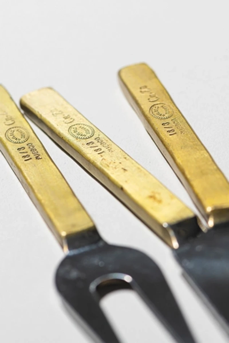 PUEBCO Engraved Cheese Knife Set