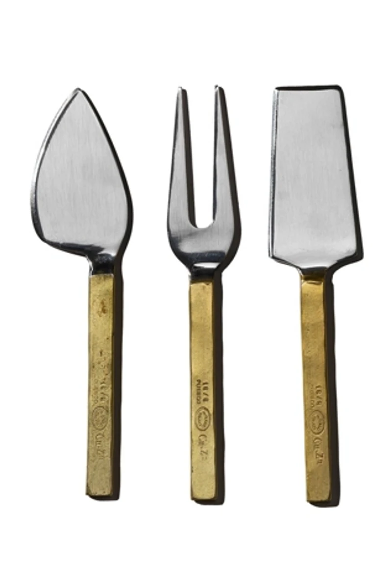PUEBCO Engraved Cheese Knife Set