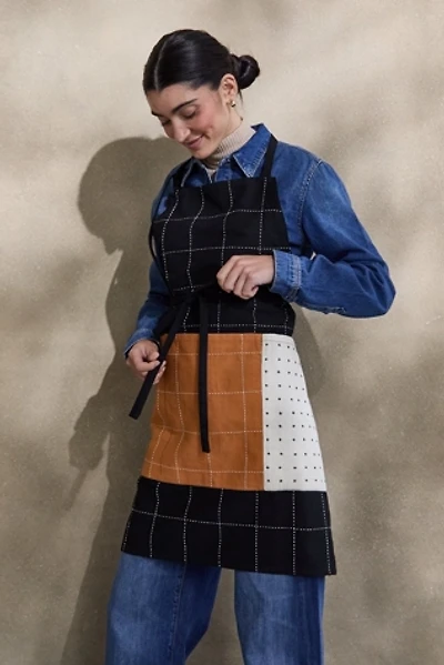 Anchal Charcoal Cotton Bib Apron