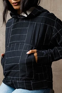 Anchal Crosshatch Quilted Hoodie