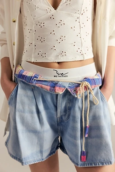 We The Free Clark Pleated Denim Shorts