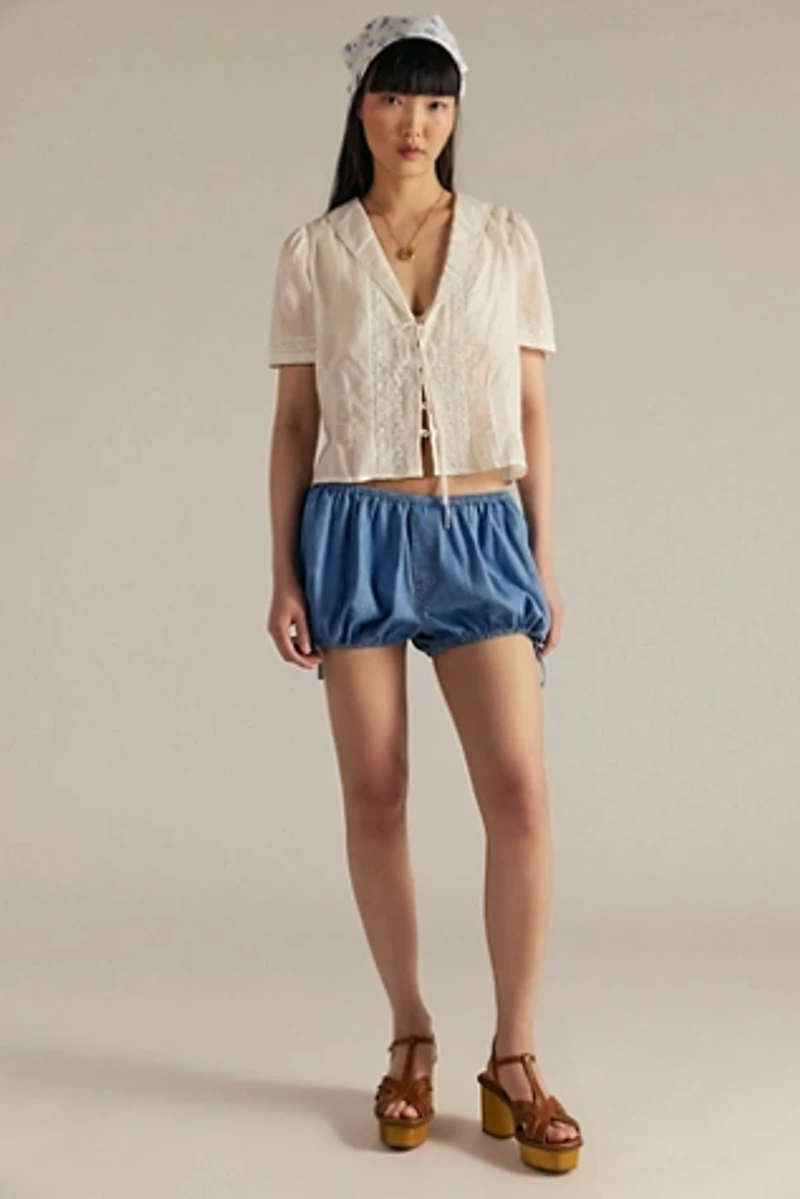 We The Free Echo Denim Bubble Shorts