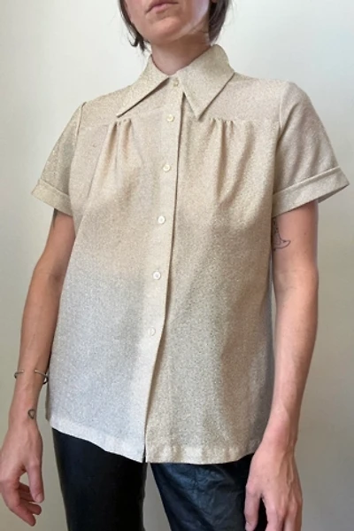 Vintage 1960s Gold Sparkle Shirt Selected by Grievous Angel Vintage