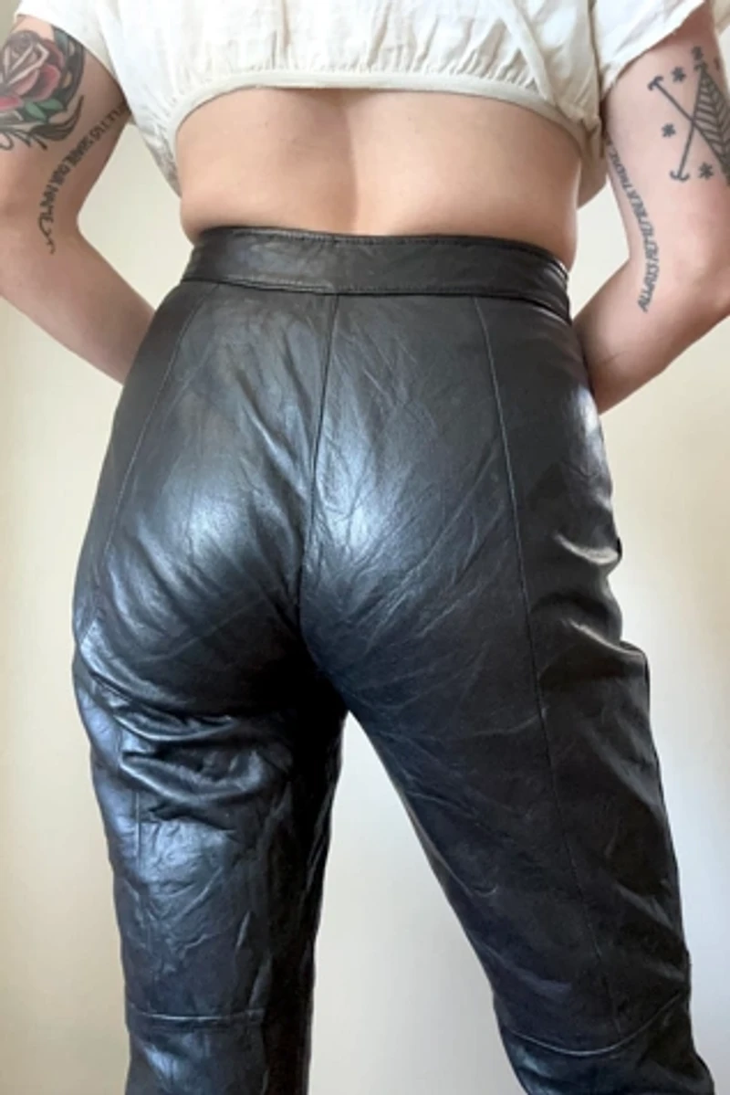 Vintage Leather Moto Pants Selected by Grievous Angel Vintage