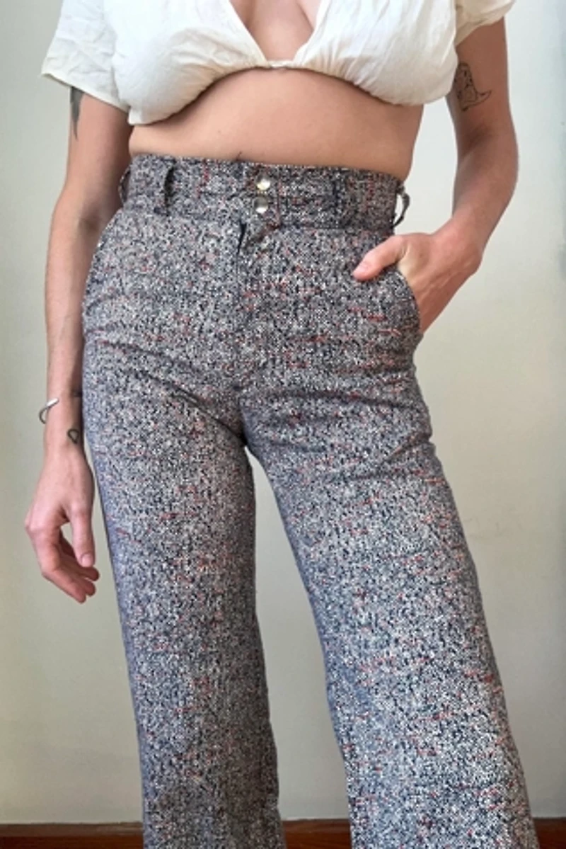 Vintage 1970s Speckled Trousers Selected by Grievous Angel Vintage