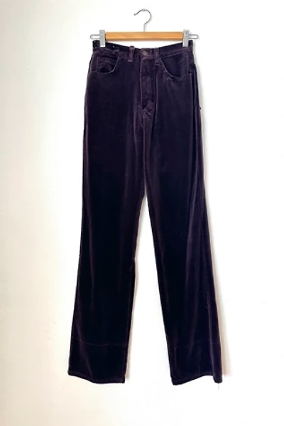Vintage 1970s Purple Velvet Pants Selected by Grievous Angel Vintage