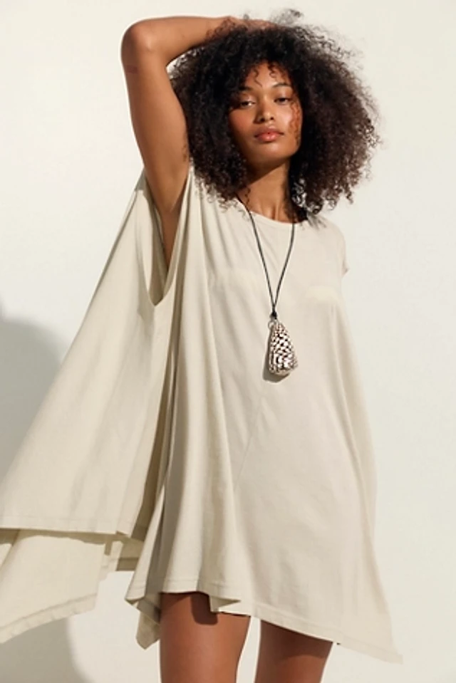 jordy mini dress Jordy Structured A-Line Mini Dress Apricot