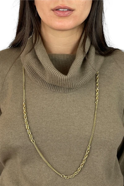 Vintage Long Gold Chain Necklace Selected By Ankh By Racquel