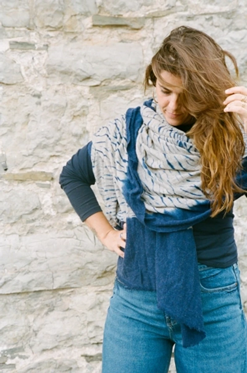 Be Deva Vali Merino Wool Tie Dye Scarf