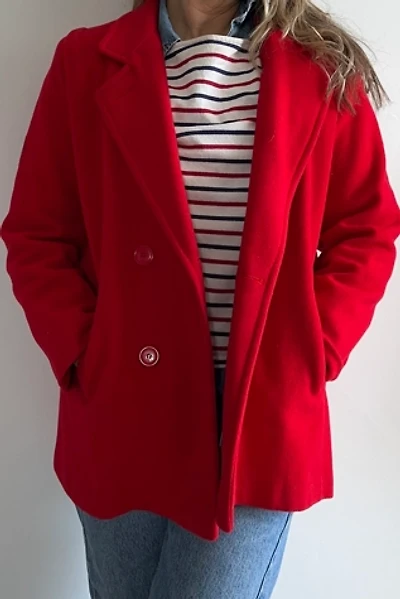 Vintage Red Wool Jacket Selected by KA.TL.AK